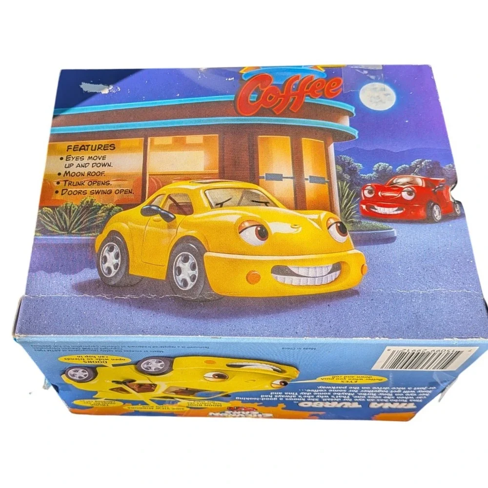 Vintage‎ 1998 Chevron Cars Tina Turbo Yellow Collectible Toy Car New In Box